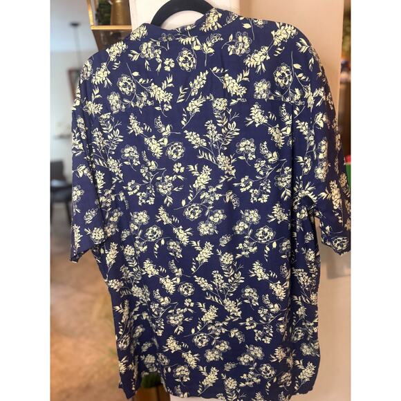 Daniel Cremieux Signature Collection Blue & Yellow Floral Pattern XL - Picture 2 of 2
